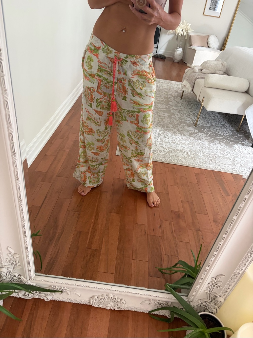 CYNTHIA ROWLEY linen pants - Picture 2 of 10